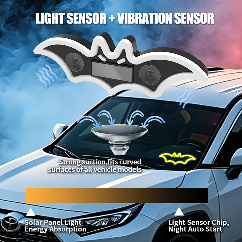 Led El Wire - Yarasa Desenli Araba LED Renkli Üçgen