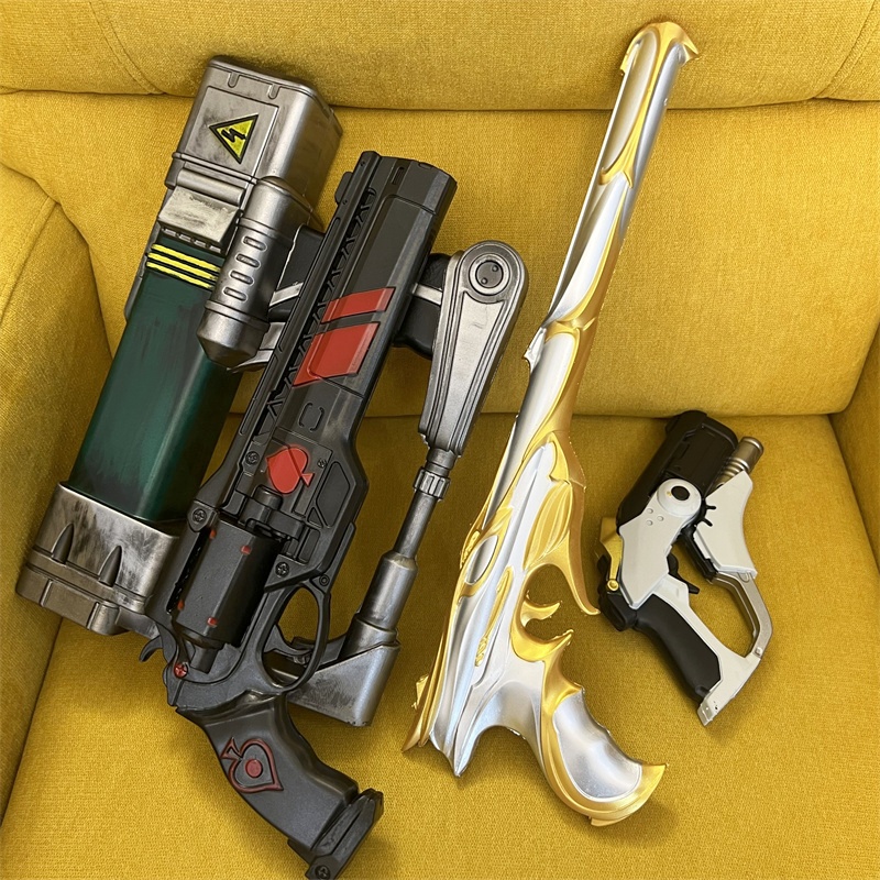 Fallout Cosplay Prop - Cosplay Altın Silahlar Lazer Tüfek Tabanca
